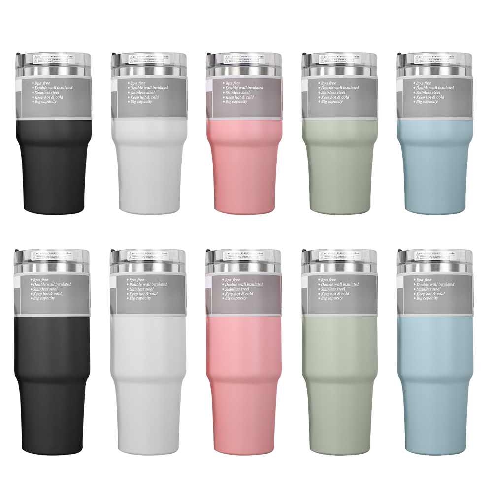 

Stainless Coffee Mug with Straw Thermal Water Cups Insulated Car Drinkware, Green 890ml, 501 Original
