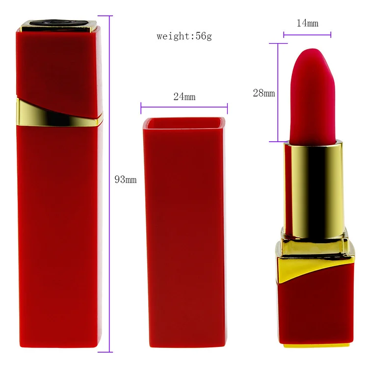 Pearlsvibe Rose Lipstick Vibrator G-spot 10 Vibration Modes For Women