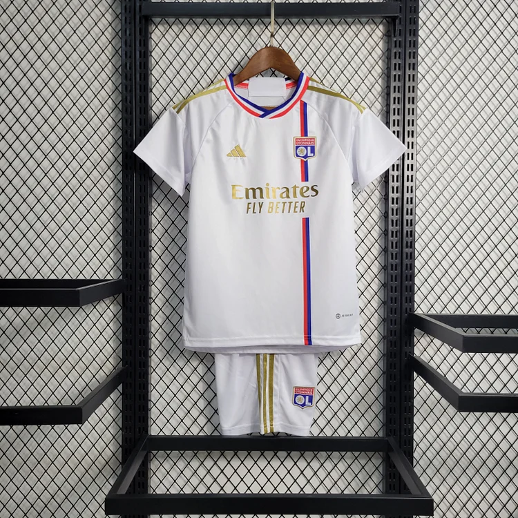 Olympique Lyon Home Shirt Kids & Junior Mini Kit 2023-2024