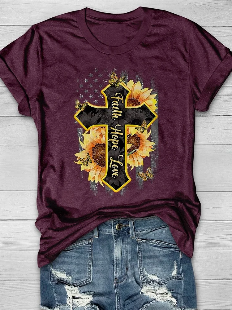 Faith Hope Love Short Sleeve T-shirt