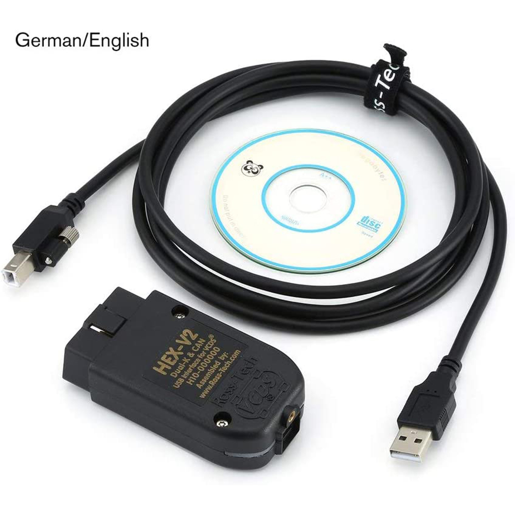 HEX-V2 18.9 USB Car Diagnostic Interface for Windows 10 8 7 XP PC German, 501 Original
HEX-V2 18.9 USB Car Diagnostic Interface for Windows 10 8 7 XP PC German, 501 Original