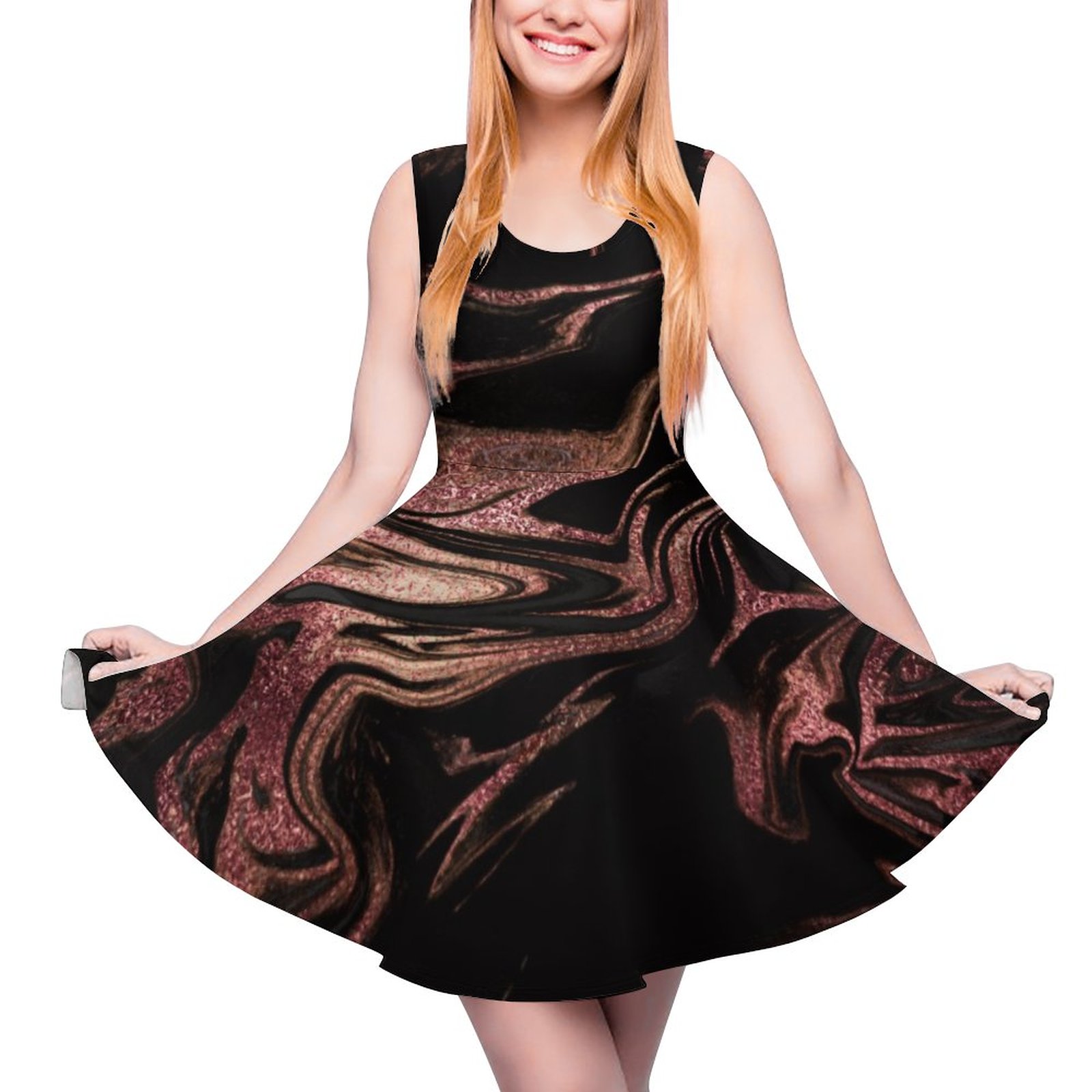 flared tank dress Sierra Leopard Mini Dress S / Leopard