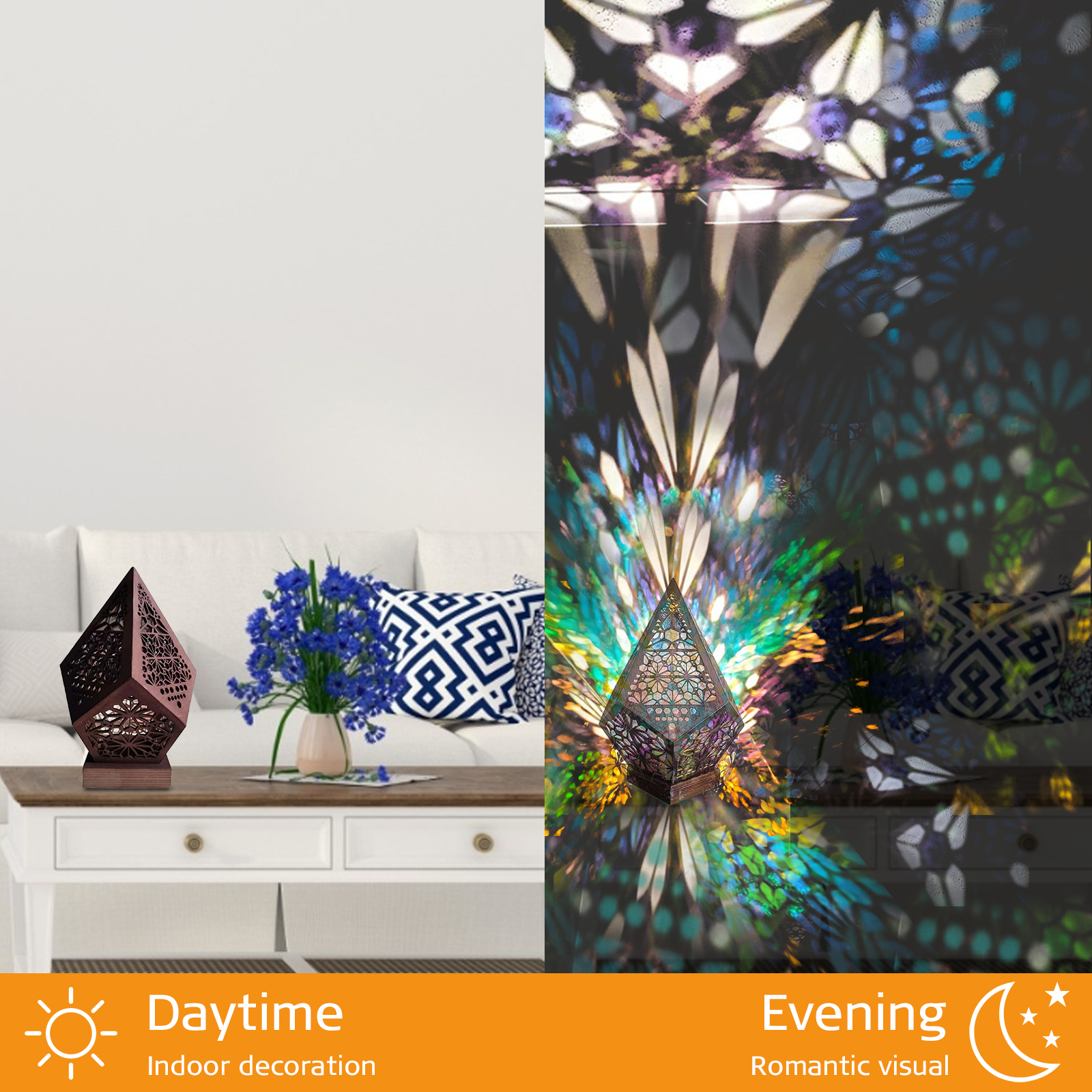 LED Floor Lamp Bohemian Style 3D Projection Hollow Colorful Diamond Light, Battery, 501 Original
LED Floor Lamp Bohemian Style 3D Projection Hollow Colorful Diamond Light, Battery, 501 Original