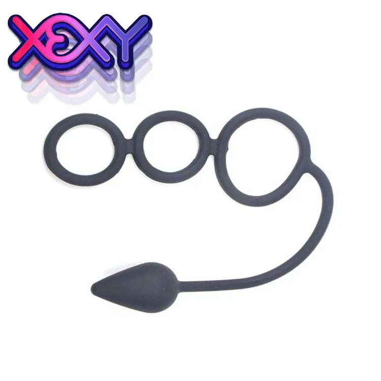 pornhint Pornhint Knotty Triple Cock & Ball Ring + Anal XEXY ADULT SEX TOYS BDSM