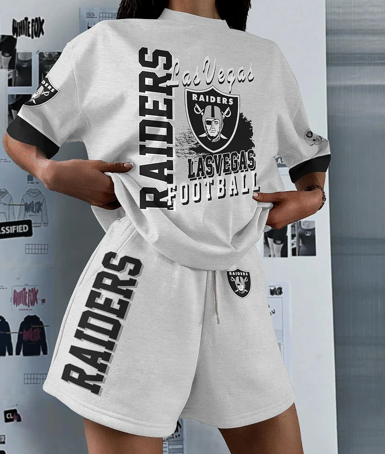 Las Vegas Raiders Limited Edition Top And Shorts Two-Piece Suits