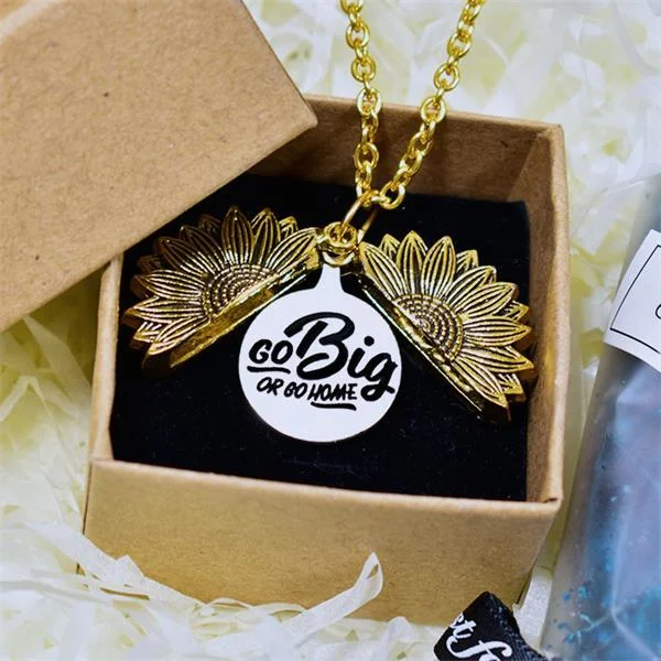 Go Big or Go Home Sunflower Necklace