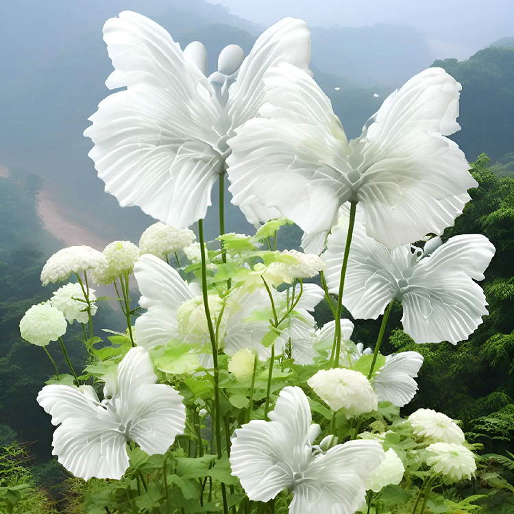 White Butterfly Flower Seeds-Amazing Angel Butterfly Plant