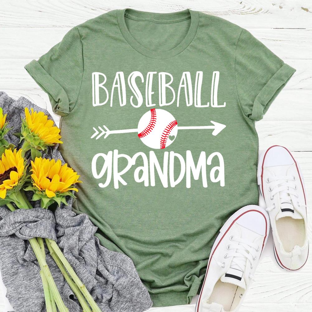 baseball Grandma T-shirt Tee -03472-Guru-buzz