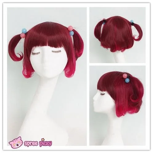 Lolita Harajuku Inward Rolling Short Red Bobo Wig SP130080