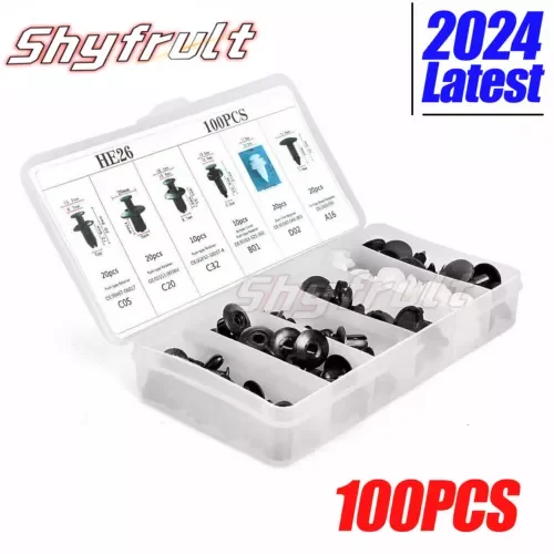 Dronehint Parts Accessories Car Bumper Trim Panel Fender Engine Push Pin Rivet Clips 100x (For: Audi Sport) Parts