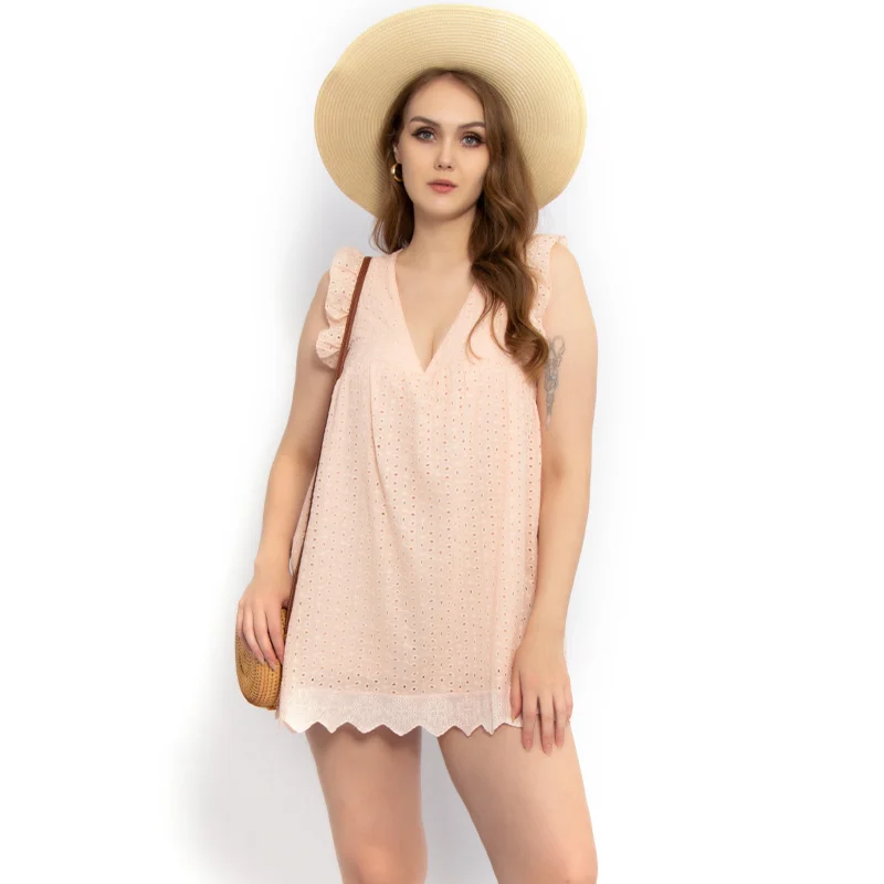 California V-neck Romper Dress with Pockets(Buy 2 Free Shipping)