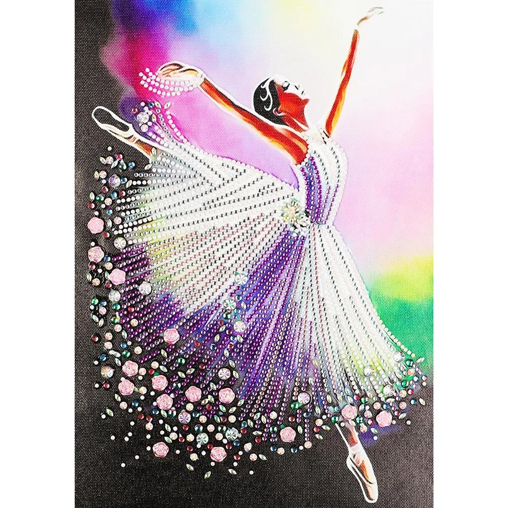 Partial Special-shaped Crystal Rhinestone Diamond Painting - Ballet Girl(30*40cm)