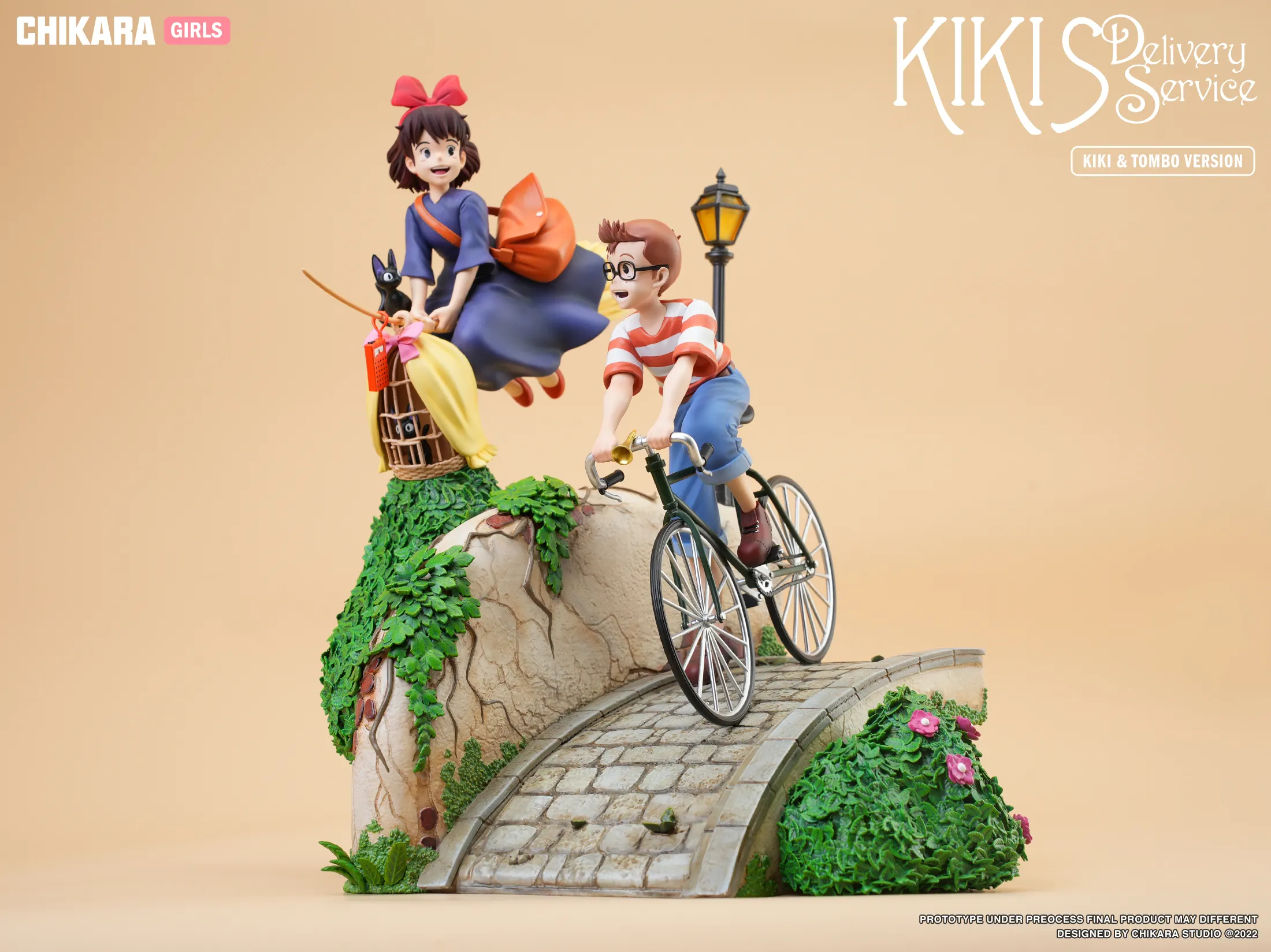 Kiki & Tombo with LED - Kiki's Delivery Service Resin Statue