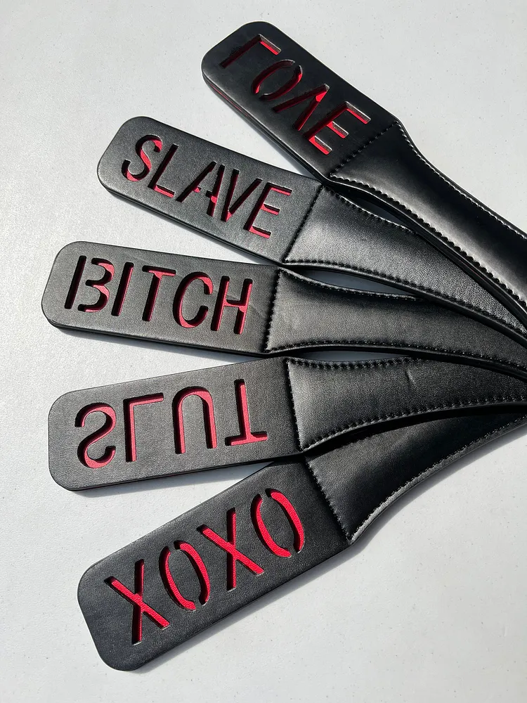 pornhint Pornhint BDSM Vegan Leather Spanking Paddle Whip Flogger Fetish Bondage DDLG, Submissive, Dominant, Valentine's, Daddy Erotic Adult Sex Toy bdsm pillory