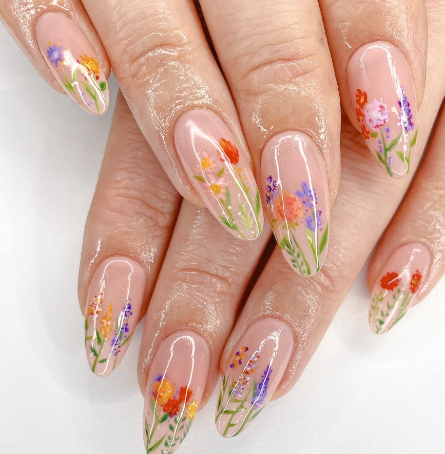 Floral Nail Art Is Very Trendy and Here Are 10 Inspirational Flower Desi