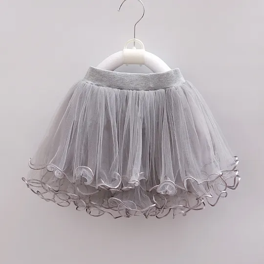 【12M-9Y】Girls Mesh Beaded Puffy Skirt