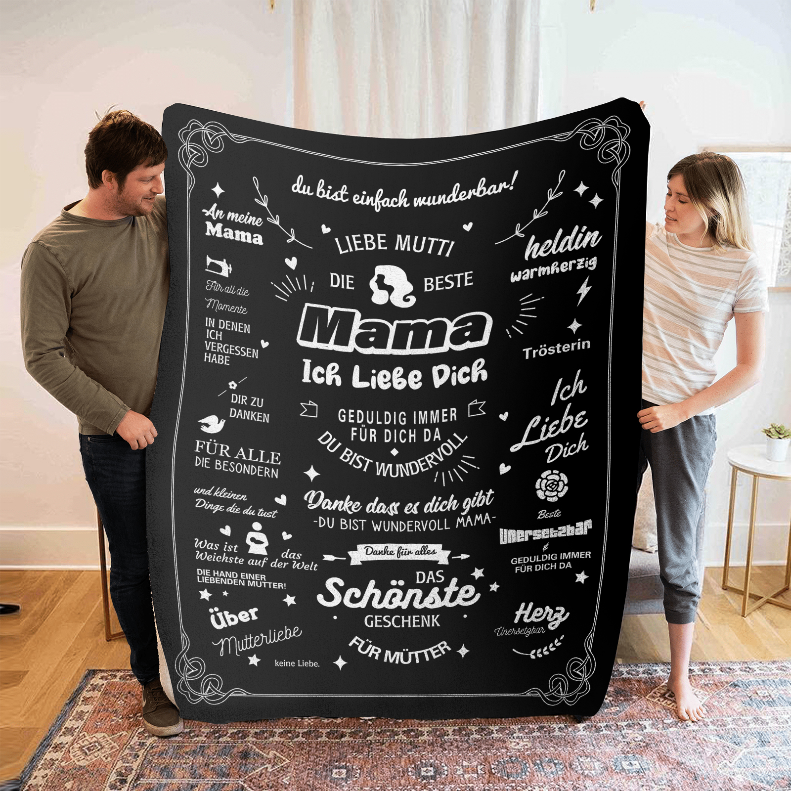 Geschenk Für Tochter Von Mutter Decke Kettenmachen Decke - Die beste Mama Bestes Geschenk für Mutter - Danke
