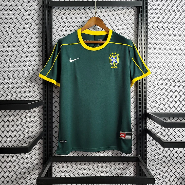 Retro  1998 Brazil Goalkeeper   Football jersey retro