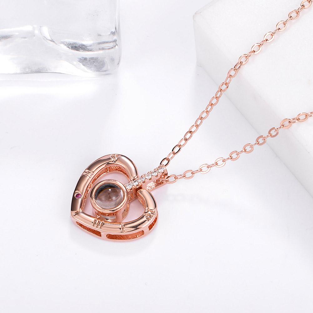 100 Language I Love You Projection Pendant Necklace Women Memory Jewelry, 501 Original
100 Language I Love You Projection Pendant Necklace Women Memory Jewelry, 501 Original