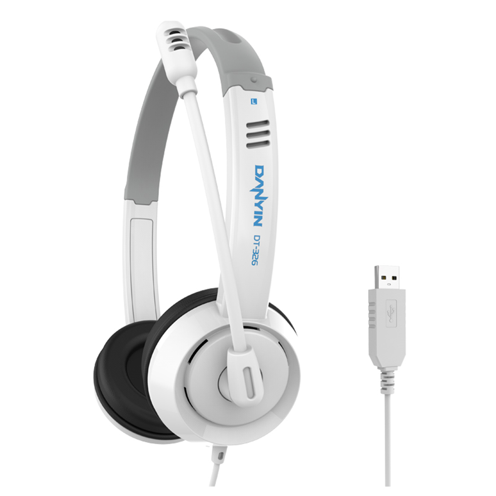 DT326 USB Wired Learning Headset Online Noise Cancelling Students Headphone, White, 501 Original
DT326 USB Wired Learning Headset Online Noise Cancelling Students Headphone, White, 501 Original