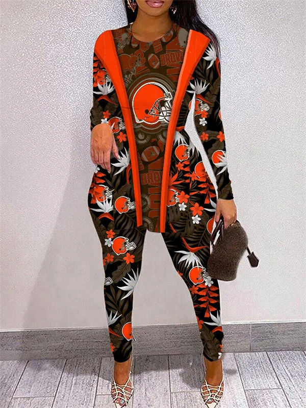 Cleveland Browns
Limited Edition High Slit Shirts And Leggings Two-Piece Suits