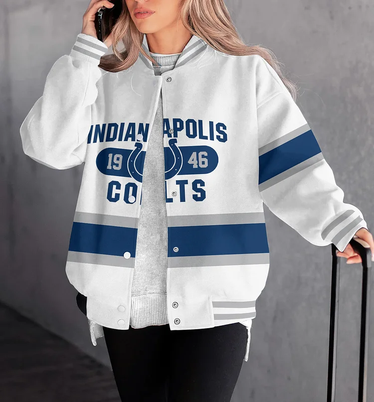 Indianapolis Colts Women Limited Edition   Full-Snap  Casual Jacket