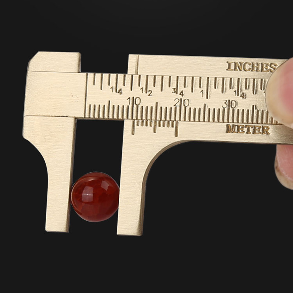 Retro Mini Brass Vernier Calipers Pocket Portable Metric Measuring Tools, 0-100mm, 501 Original
Retro Mini Brass Vernier Calipers Pocket Portable Metric Measuring Tools, 0-100mm, 501 Original