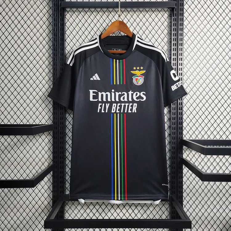 SL Benfica Away Shirt Kit 2023-2024 - Black