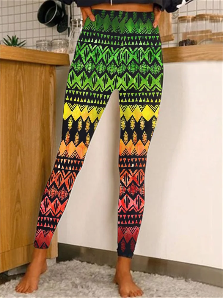 Black Pride Stripe Gradient Leggings