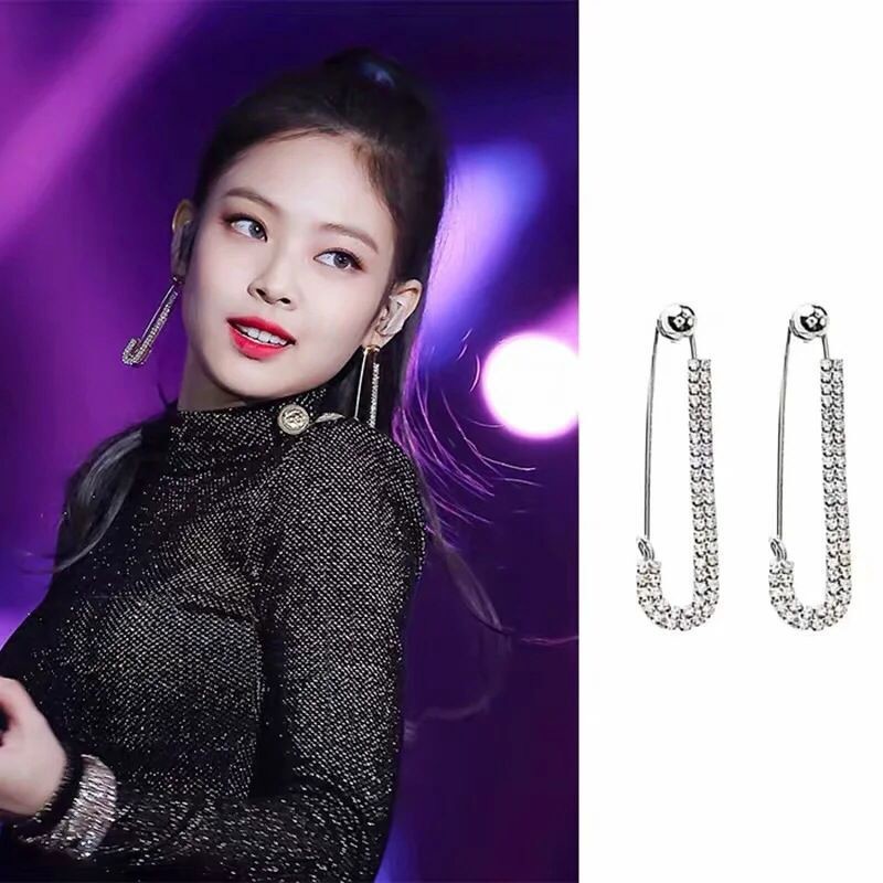 Black deals pink earrings