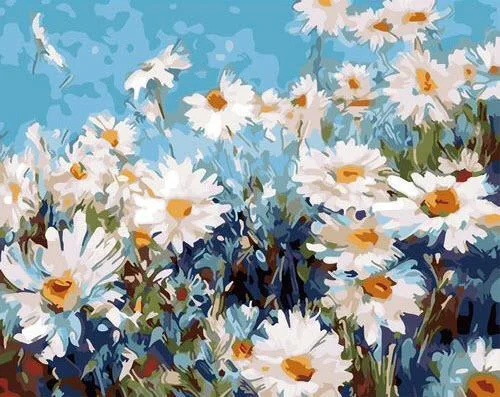 Flower Daisy Paint By Numbers Kits UK For Adult GX1840
