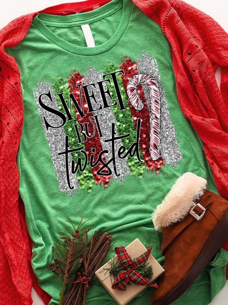 Bestdealfriday Sweet But Twisted Candy Tee