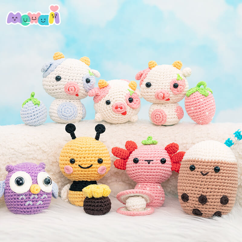 Mewaii® Crochet Original Designed Animal Crochet Kit for Beginners