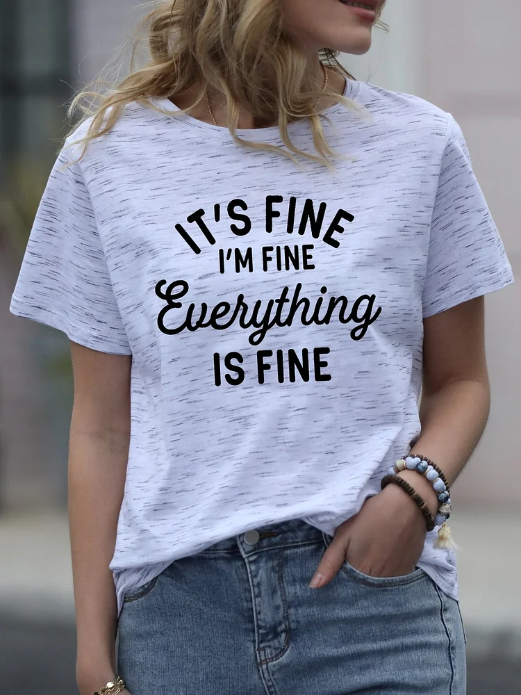Bestdealfriday I Am Fine T-Shirt