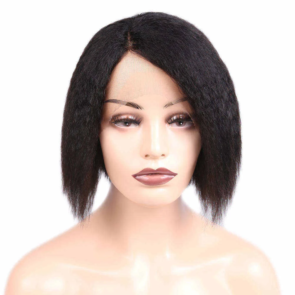Wignee Kinky Straight 13x2 Undetectable Lace Front Human Hair Bob Wigs Wignee hair