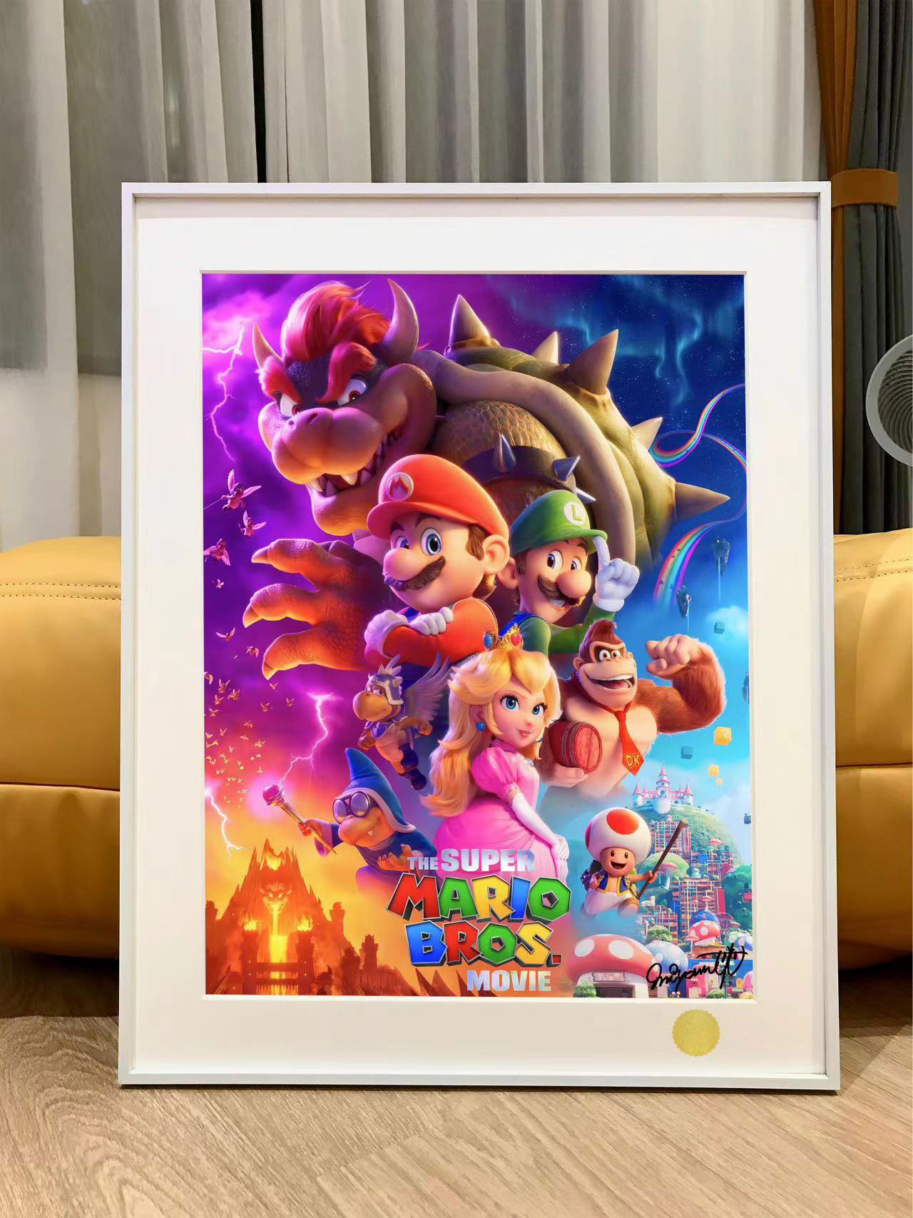 LIMITED EDITION SUPER MARIO ART POSTER WITH PRINTED SHIGERU