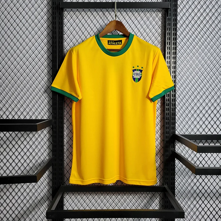 Retro 1970-1972 Brazil Home   Football jersey retro