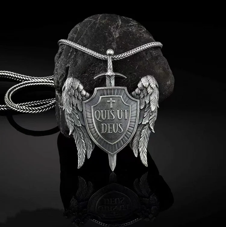St Michael's Archangel Shield Necklace