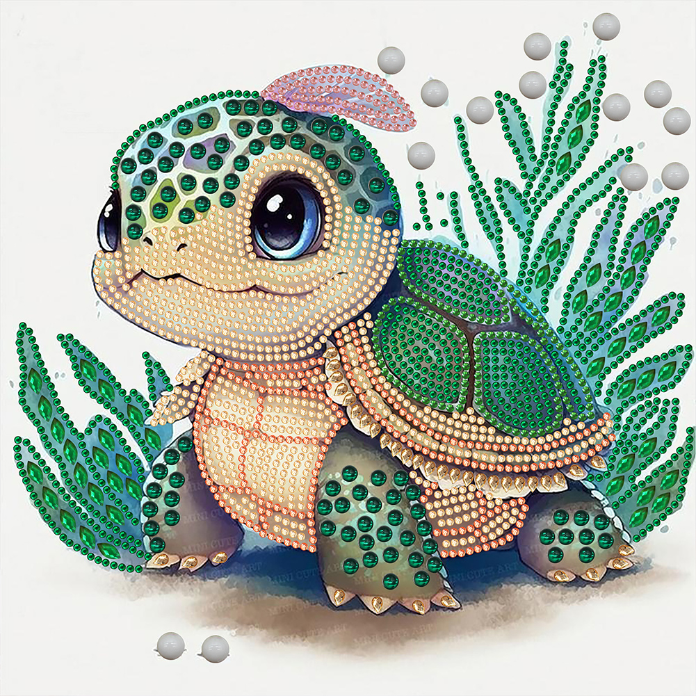 Diamond Painting - Special Shape - Turtle(30*30cm)-939258.02