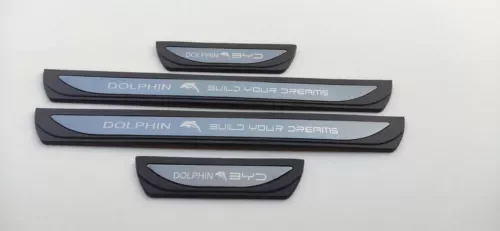 Dronehint Car Accessories For BYD Dolphin 2022 Door Sill Protector Scuff Plate Guard Parts Parts