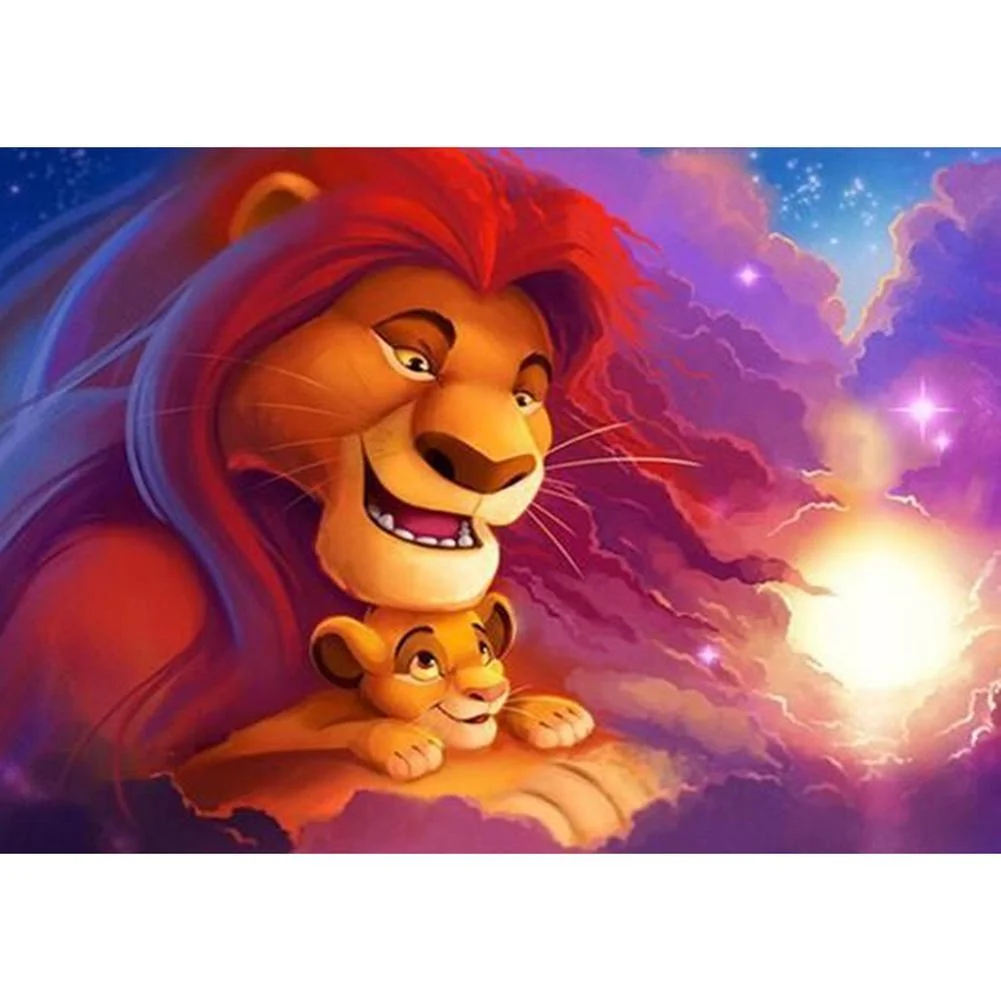Full Round Diamond Painting - Lion King(30*40cm)
