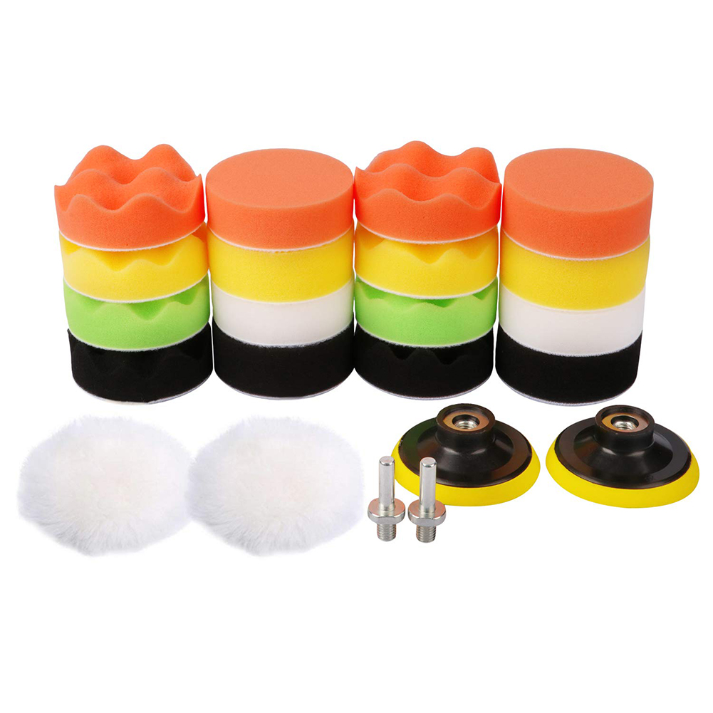 20pcs Buffing Pad Set 3 inch Car Polisher Polishing Pad Kit + Drill Adapter, 501 Original
20pcs Buffing Pad Set 3 inch Car Polisher Polishing Pad Kit + Drill Adapter, 501 Original