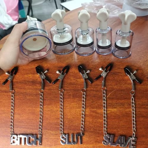 pornhint Pornhint Nipple Sucker Clamps BDSM Breast Clit Pump Vacuum Suction Cup Sex Toys for Women Toy