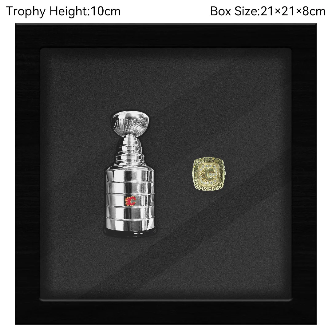 Calgary Flames  NHL Trophy And Ring Box