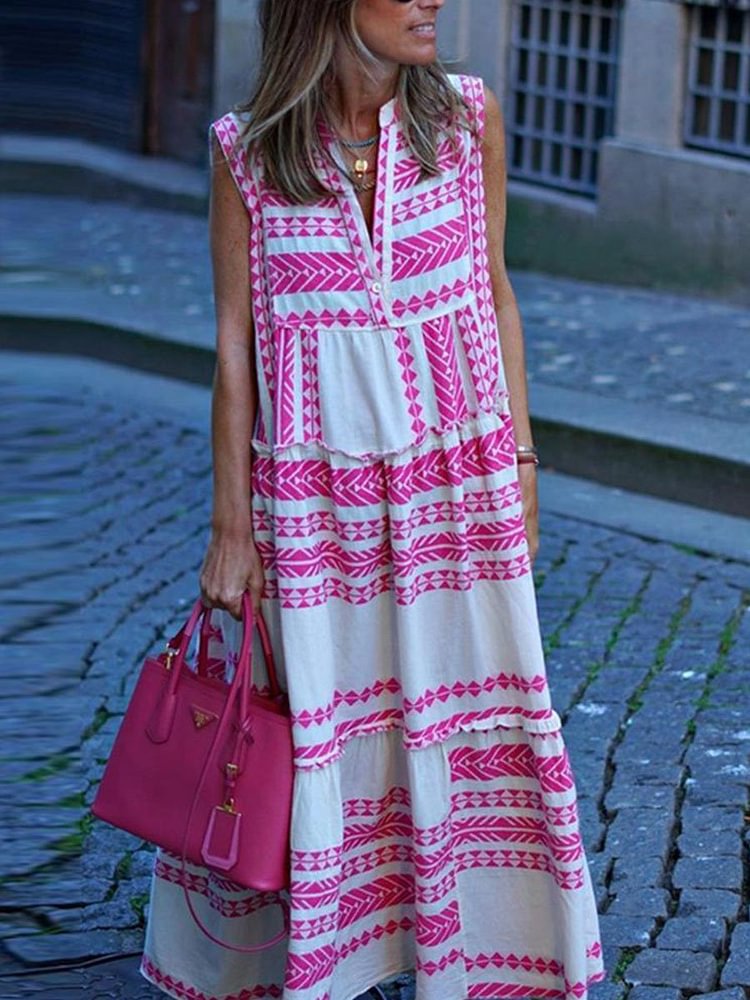 Blowing in the Wind Maxi Dress P10247