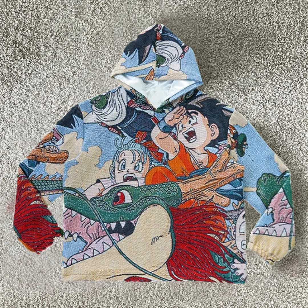 Retro Anime Tapestry Hoodie