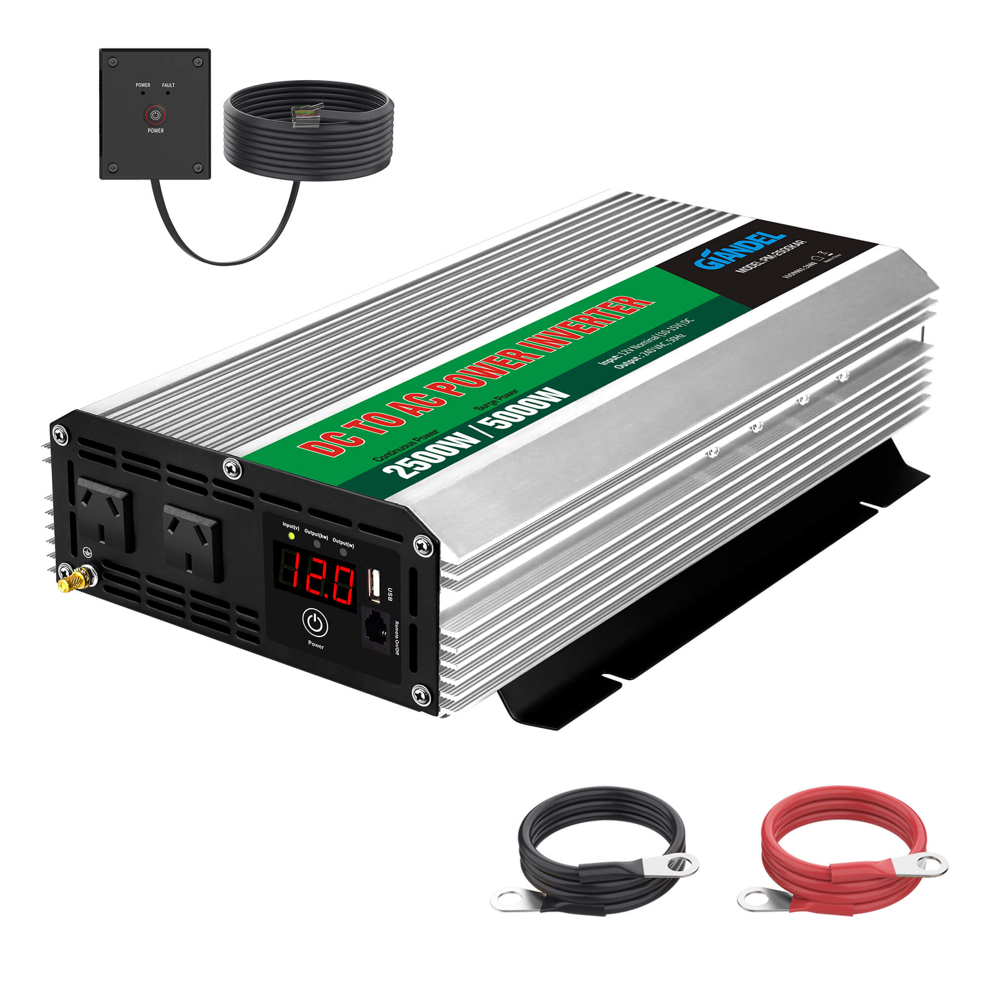 2500w pure sine wave inverter 12v