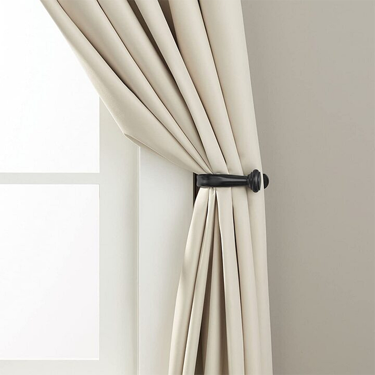 2pcs | Black Decorative Drapery Curtain Holdbacks-ChouChouHome