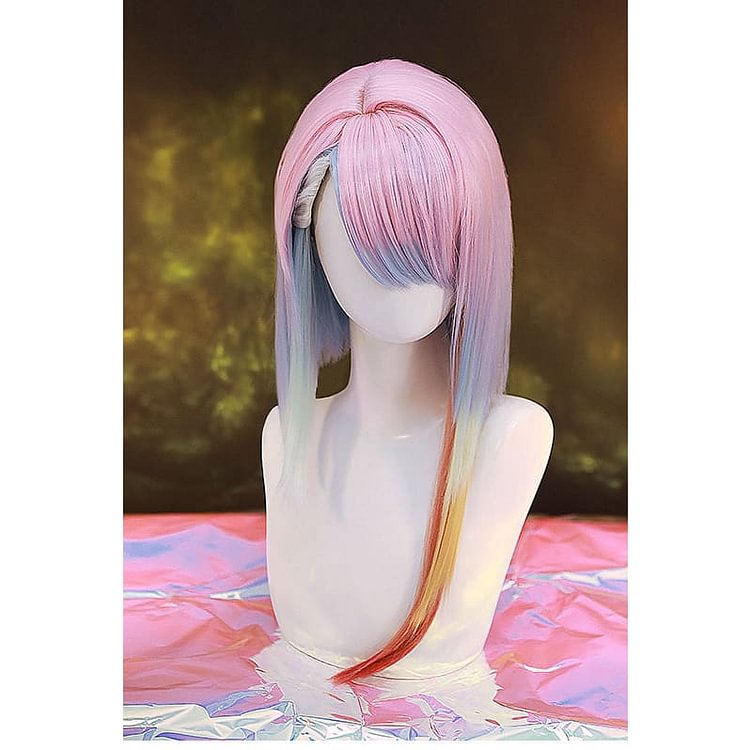 CYBERPUNK Edgerunners Rainbow Gradient Lucy Cosplay Wig ON145