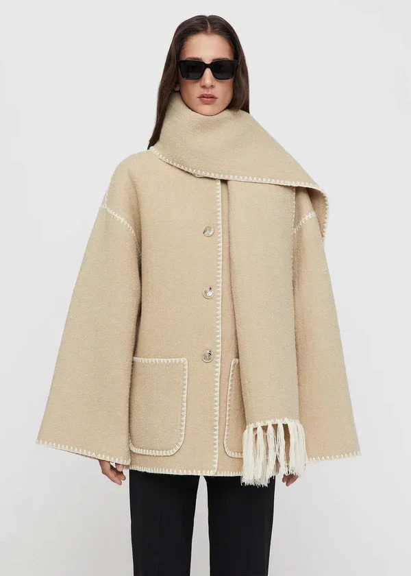 🔥New Fall/Winter Scarf Coat（FREE SHIPPING）